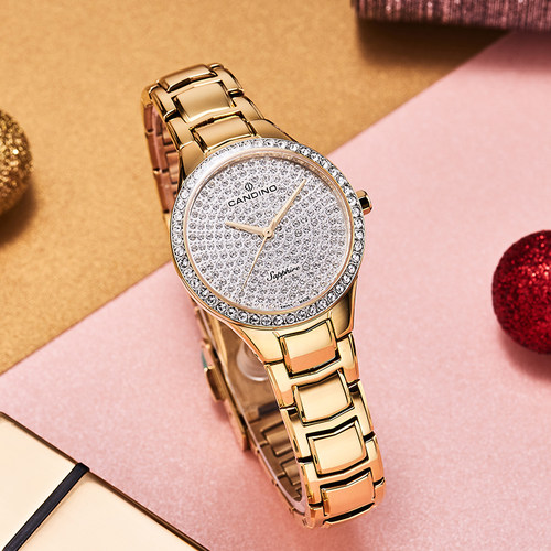 休闲风女士石英表