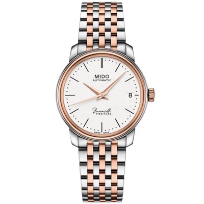 瑞士美度Mido贝伦赛丽Ⅲ系列M027.207.22.010.00自动机械超薄女表