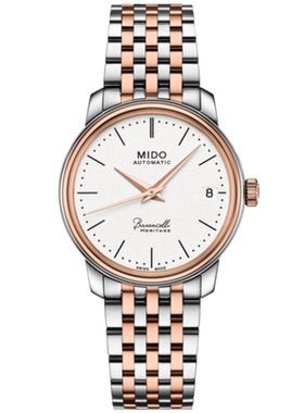 瑞士美度Mido贝伦赛丽Ⅲ系列M027.207.22.010.00自动机械超薄女表