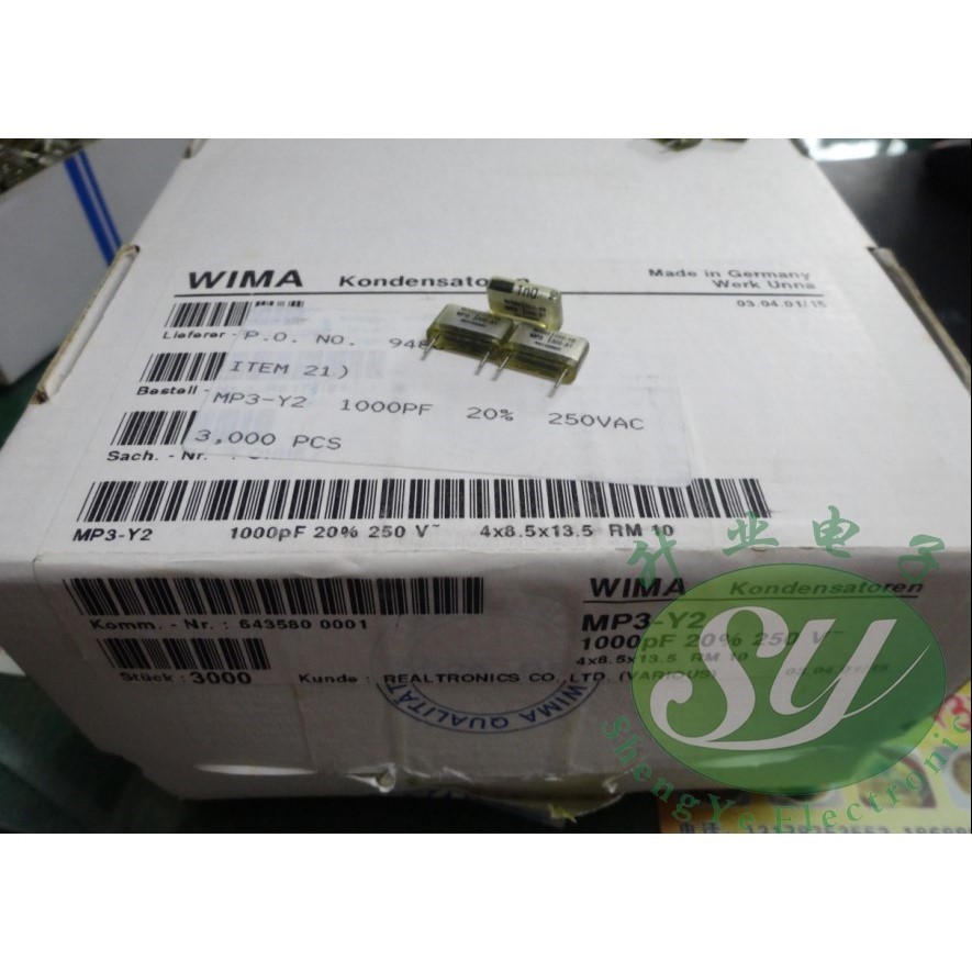 WIMAMP30.001uF/250VAC1.0nF