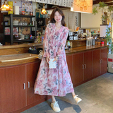 【新款】现货!！！浪漫法式碎花长袖连衣裙9871-P115-控168，女装连衣裙，浙宝125