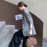 【数据好】现货！设计感气质碎花西装外套2D003-9883-P145-控238，女装西装，浙宝125