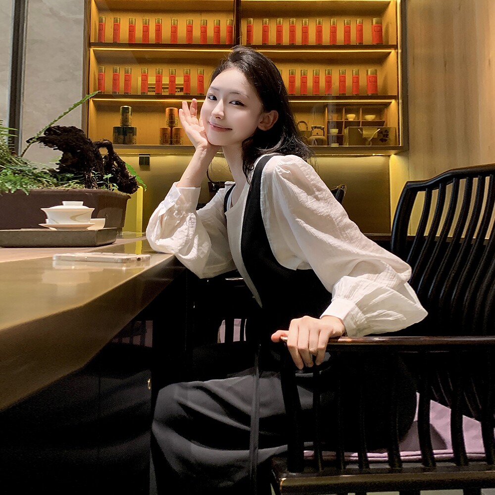 【新款】现货！设计感法式假两件连衣裙A16-P125-控178,女装连衣裙,浙宝125