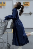 现货！2024春装新款长袖不挑人牛仔连衣裙9055-P125-控178，女装连衣裙，浙宝125