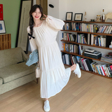开春穿搭牛仔马甲白色连衣裙套装女春季2025新款甜美减龄两件套女，女装套装/套裙，浙宝125