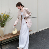 【数据好】现货！设计感气质碎花西装外套2D003-9883-P145-控238，女装西装，浙宝125