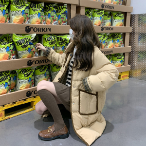 羽绒！大量现货！设计感撞色拼接羽绒服外套 9101-P355-控468图片