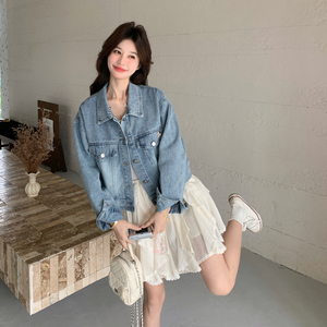 新款 率性挺括牛仔短外套 2D003-2607- P135控218，女装短外套，浙宝125