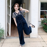 新款！现货减龄背带裤两件套2D003-2608-P165控268，女装套装/套裙，浙宝125