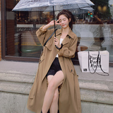 新款现货2022春装中长款风衣外套F01-P145-控218，女装风衣，浙宝125