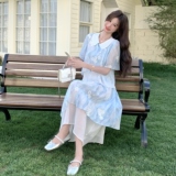 【新款】现货！扎染绣花套装裙2D003-A63-P155控238，女装连衣裙，浙宝125