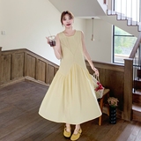 【新款】现货！茶歇气质减龄无袖连衣裙A19-P135-控198，女装连衣裙，浙宝125