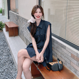 新款！【现货】数据好！小众设计感牛仔套装9832-P135-控198，女装套装/套裙，浙宝125