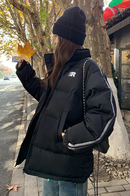 【羽绒】现货！韩版黑色90白鸭绒羽绒服外套9526-P295-控438,女装羽绒服,浙宝125