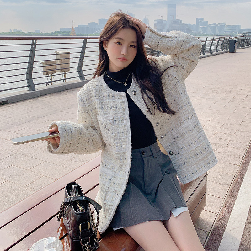 春装新款现货！2025气质小香风外套9215-P145-控198,女装短外套,浙宝125