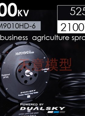 DUALSKY双天 XM9010HD-6 300KV植保物流航拍无人机多旋翼盘式马达