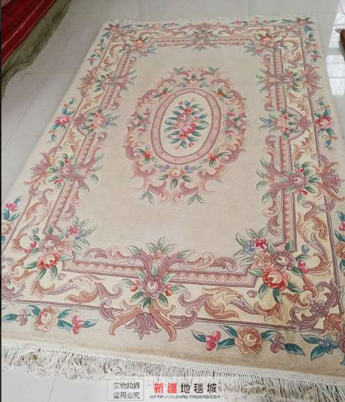 新疆纯羊毛手工地毯 家居装饰客厅卧室餐厅书房茶几 满铺田园地垫