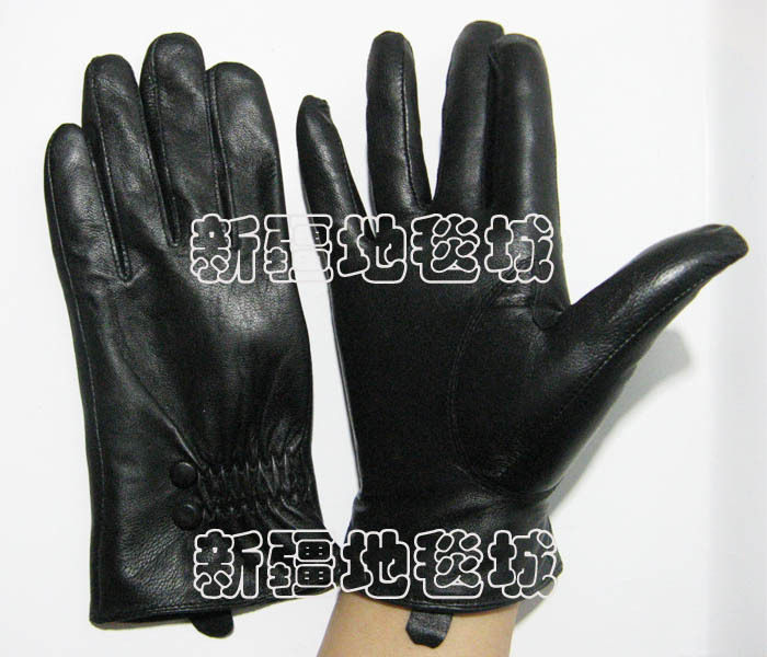 新疆绵羊皮真皮手套 男女秋冬可爱全指韩版恋人 骑车保暖加绒加厚