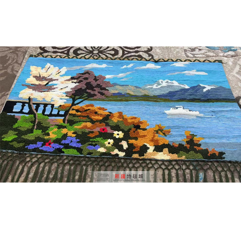新疆编织艺术挂毯装饰画 高级感客厅卧室壁挂壁毯壁画背景墙遮挡