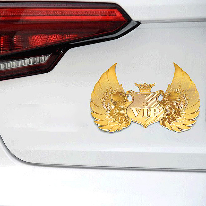 镍合金立体VIP金属汽车贴薄贴