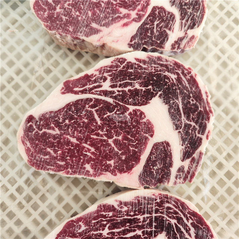 澳洲谷饲安格斯M2-3眼肉牛排1kg奶香正关进口原切整条可定制分切