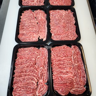 澳洲纯种和牛腱子芯火锅片五花趾200g筋花丰富正关进口顺丰快递