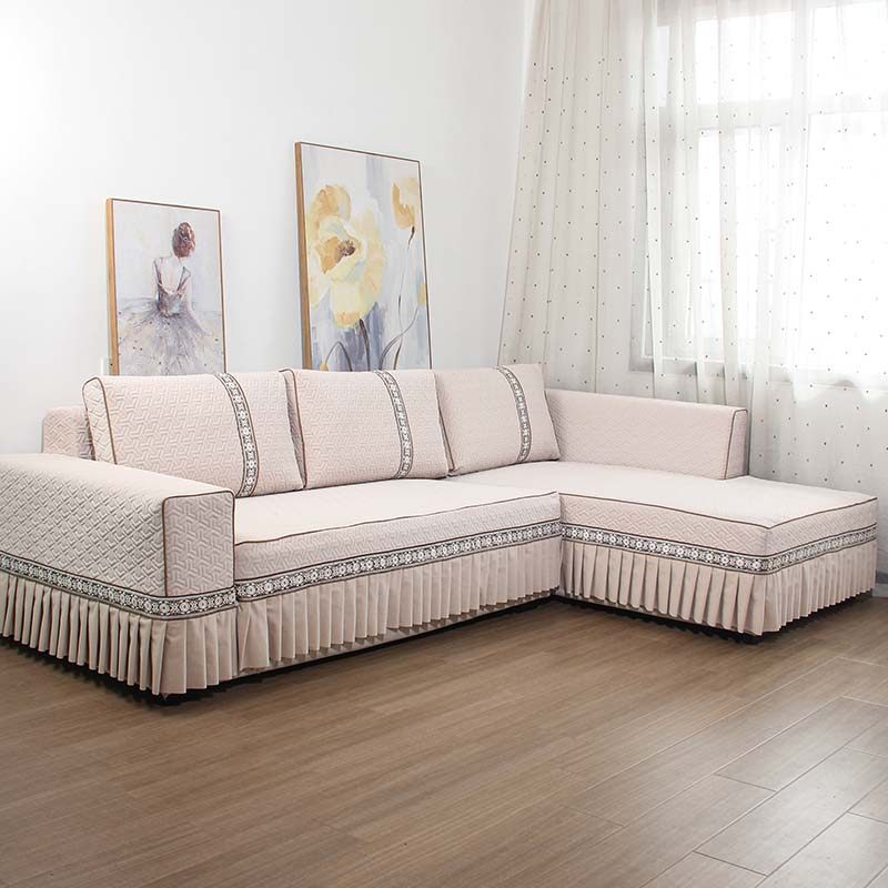 沙发套罩冬季定制沙发套子冬季加厚绒布夹棉行缝裙摆款布艺全包套,居家布艺,沙发套,淘宝优惠券,粉丝福利购,淘宝优惠卷