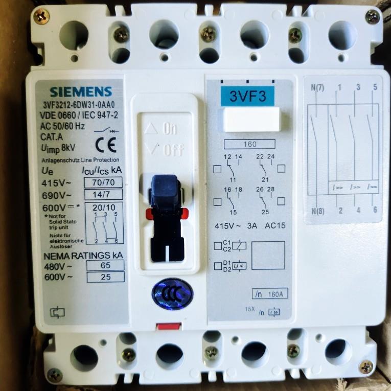 议价西门子 3VF3212-6DW31-0AA0 3P 160A议价
