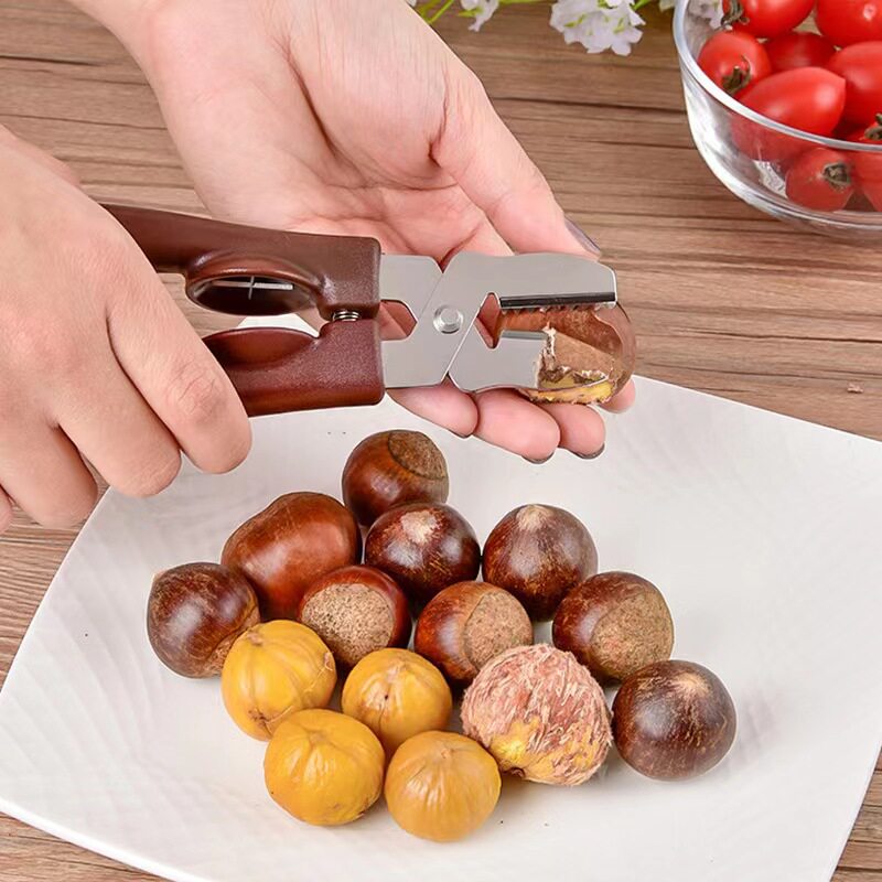 栗子剥皮器 开剥栗子去皮器开口机核桃夹多功能板栗夹