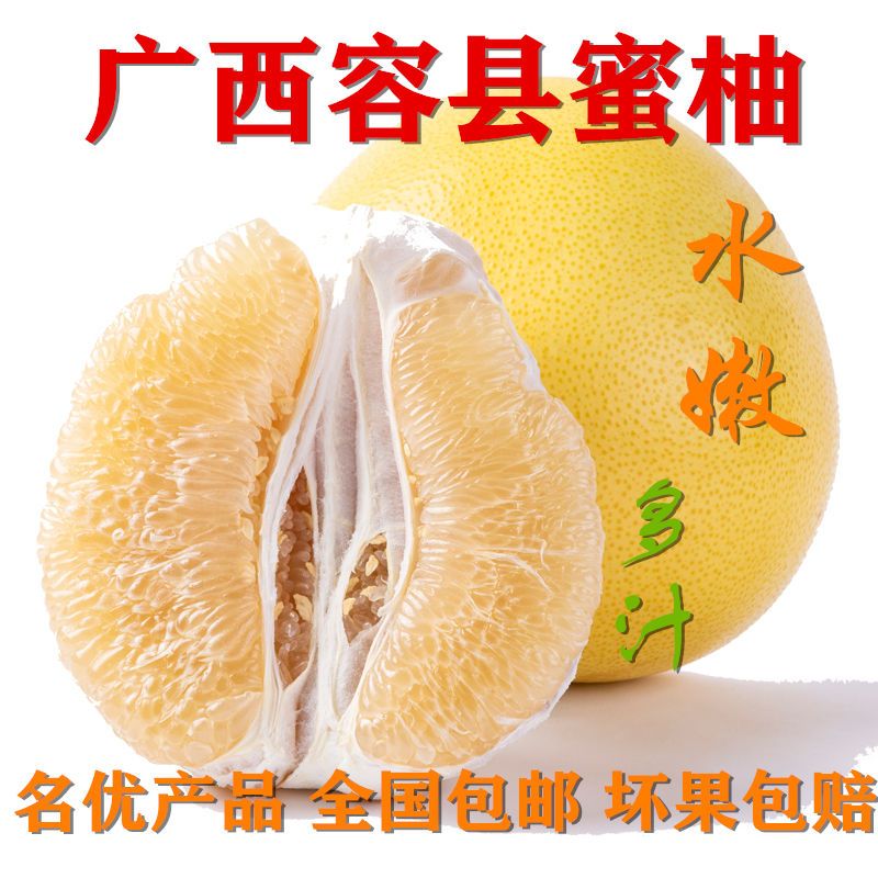 白心蜜柚正宗广西容县沙田柚子当季孕妈水果产地新鲜现摘包邮整箱