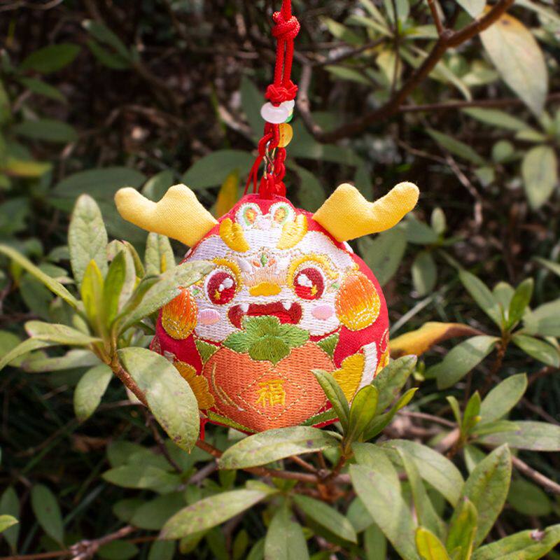 端午节香包香囊小挂件刺绣手工布艺福龙随身车载挂饰成品创意摆件
