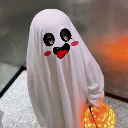 万圣节儿童服装cosplay服男童装扮幽灵衣服女孩服饰斗篷披风僵尸