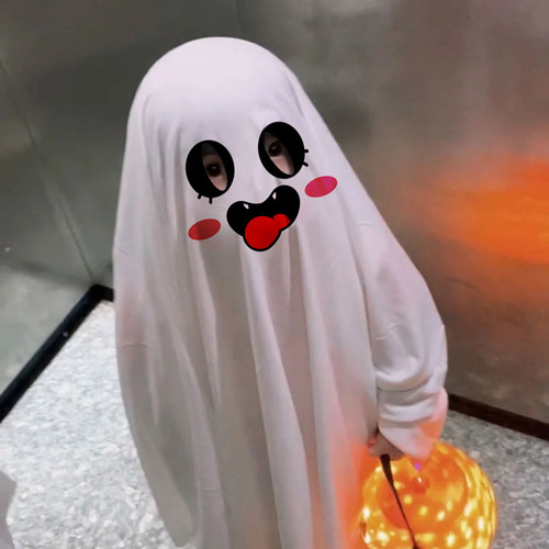 万圣节儿童服装幽灵衣服
