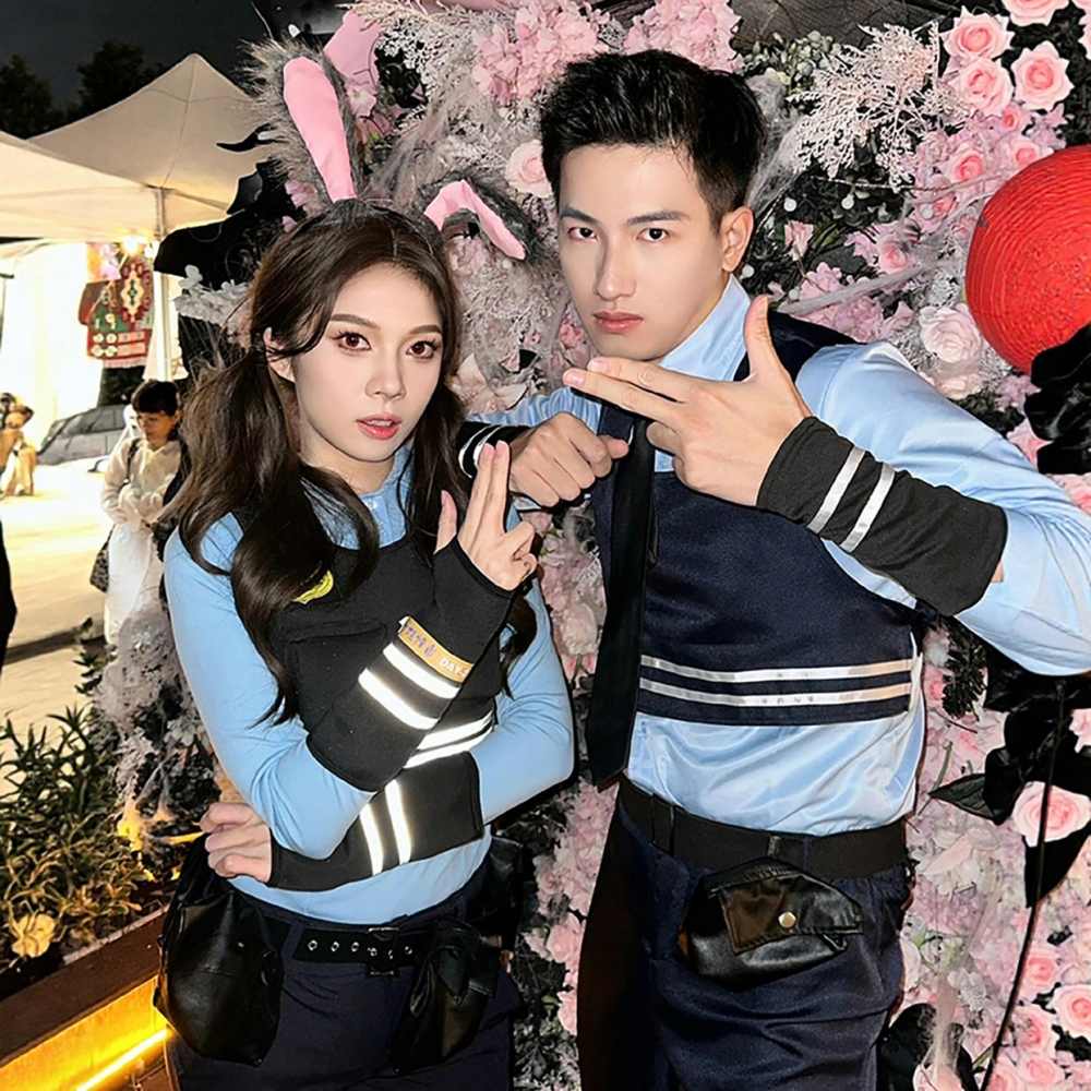 兔子警官衣服朱迪cosplay服万圣节服装男女装成人服饰香港警制服
