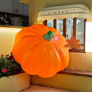 饰品南瓜充气模型大型场景布置装 万圣节装 扮道具氛围拍照打卡挂件