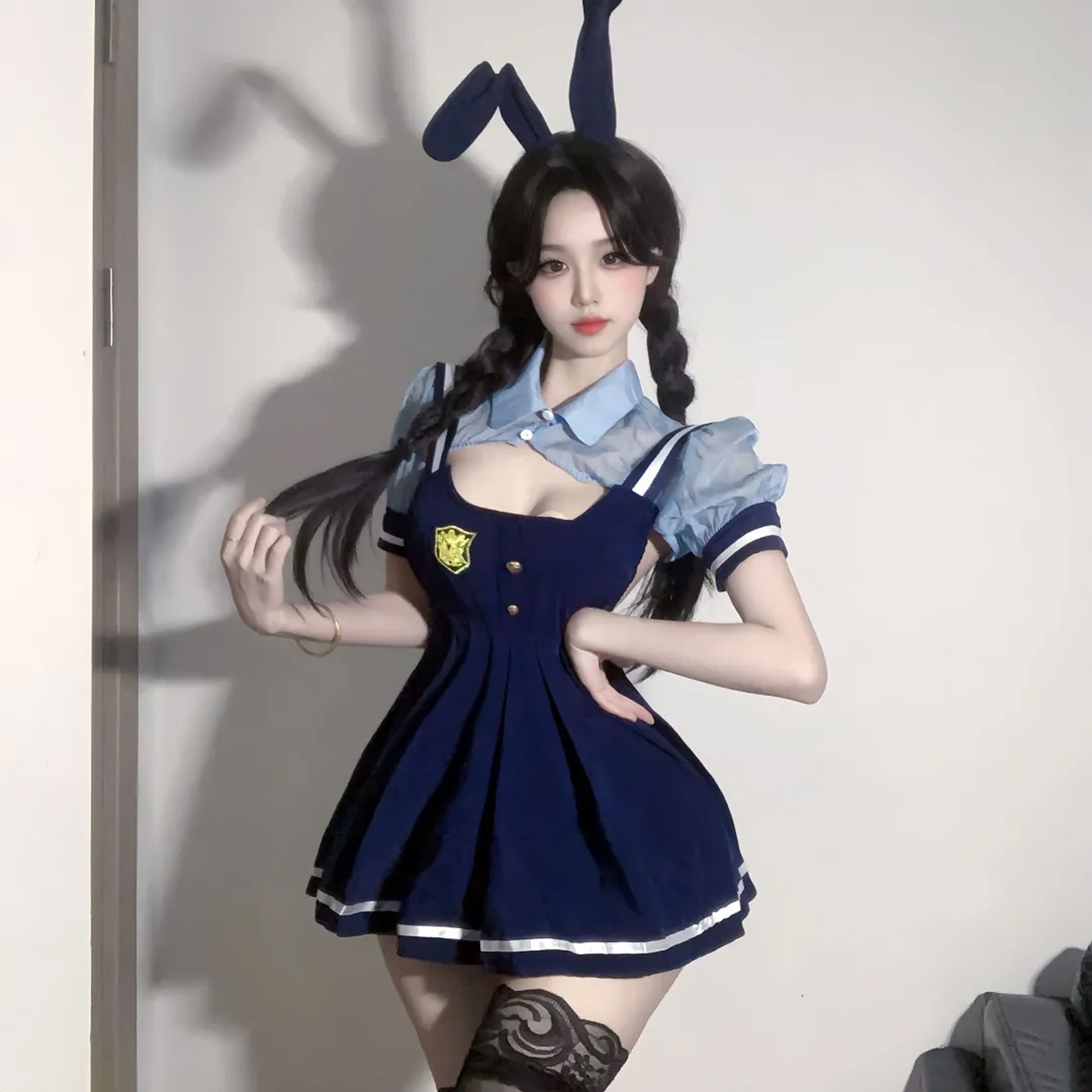 朱迪兔子警官cosplay制服兔女郎成人纯欲性感女主播角色扮演衣服