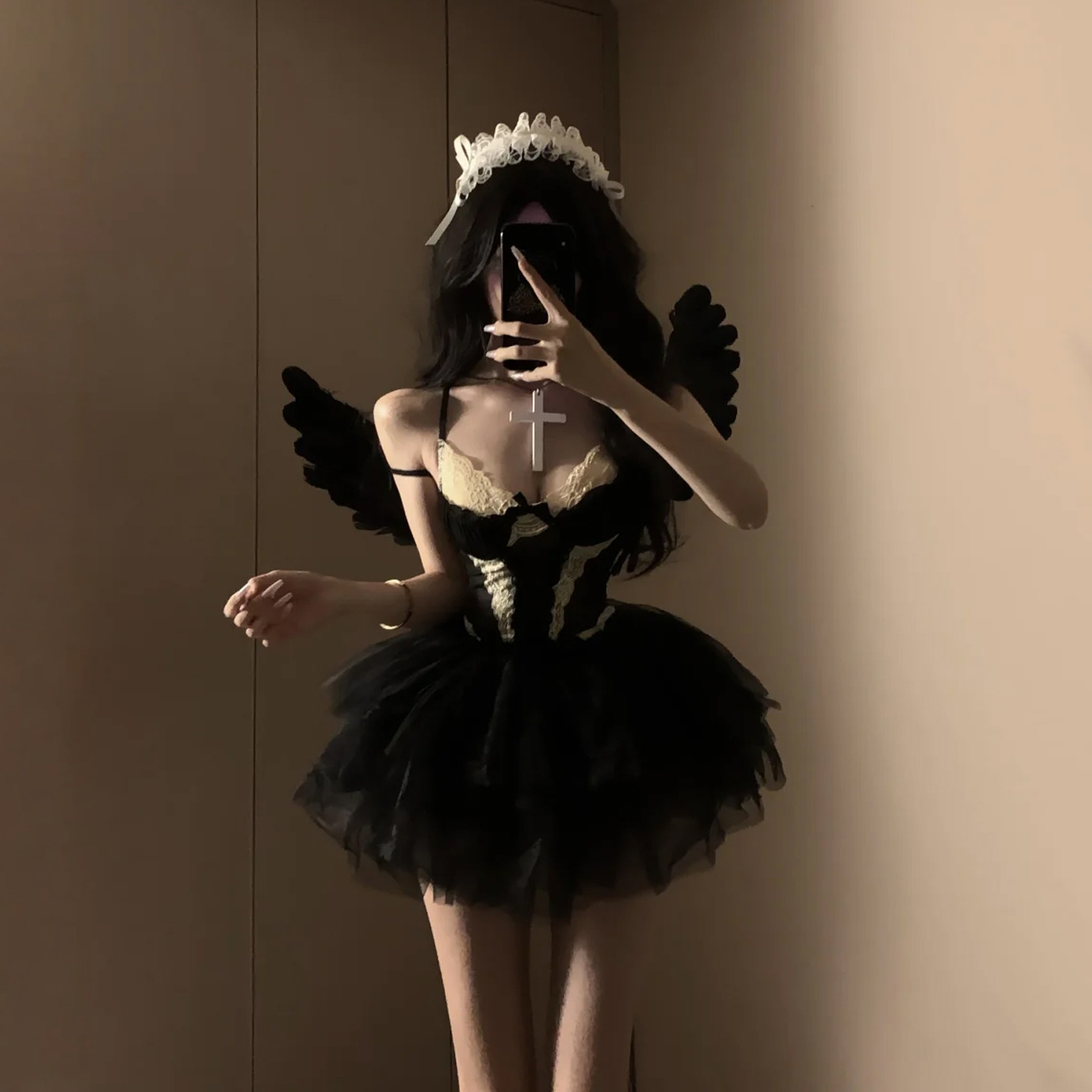 暗黑小恶魔万圣节服装cos装扮性感纯欲御姐制服化妆舞会角色扮演
