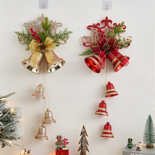 圣诞节装饰品铃铛挂件场景布置