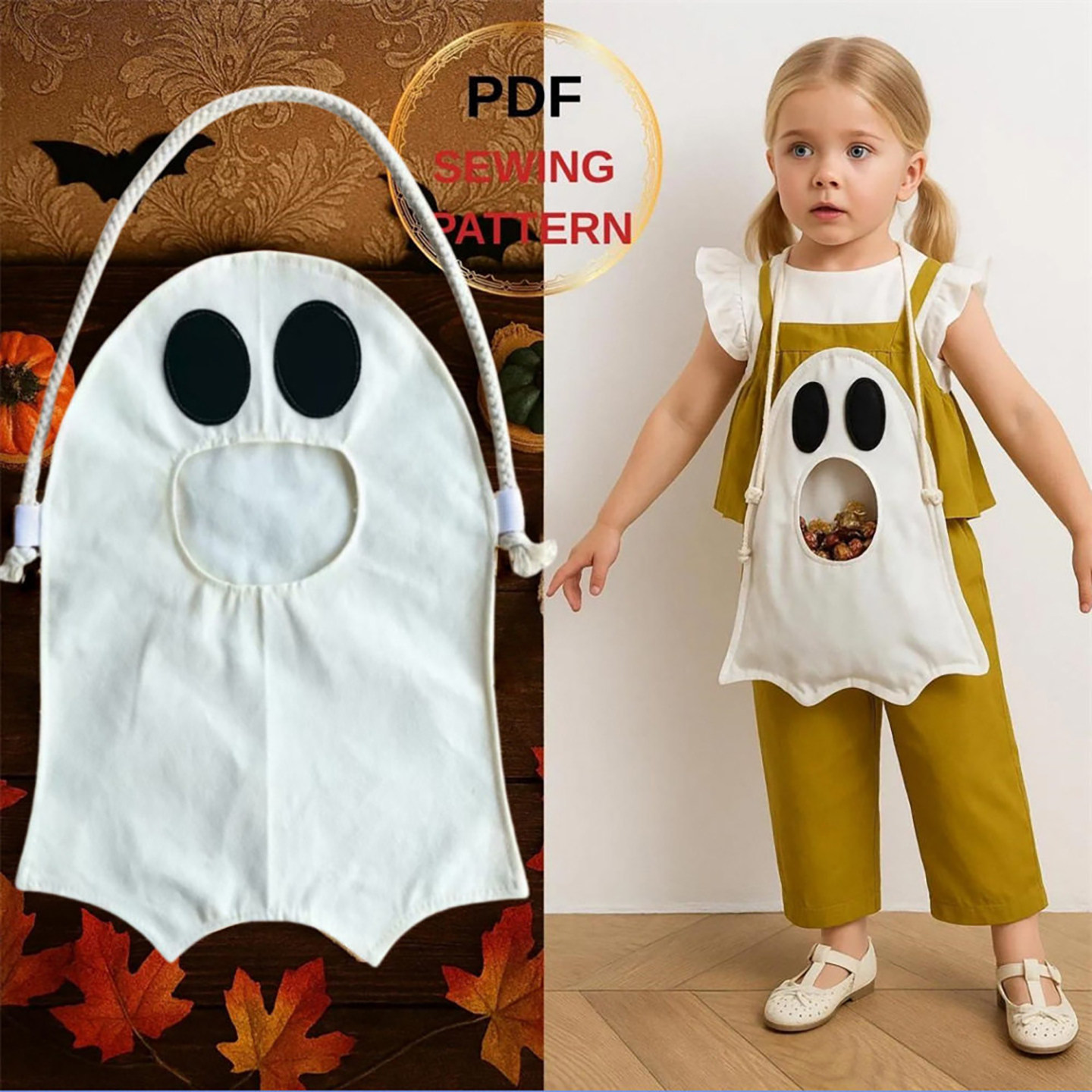 万圣节讨糖袋南瓜幽灵糖果袋halloween装饰儿童道具袋子礼物装扮