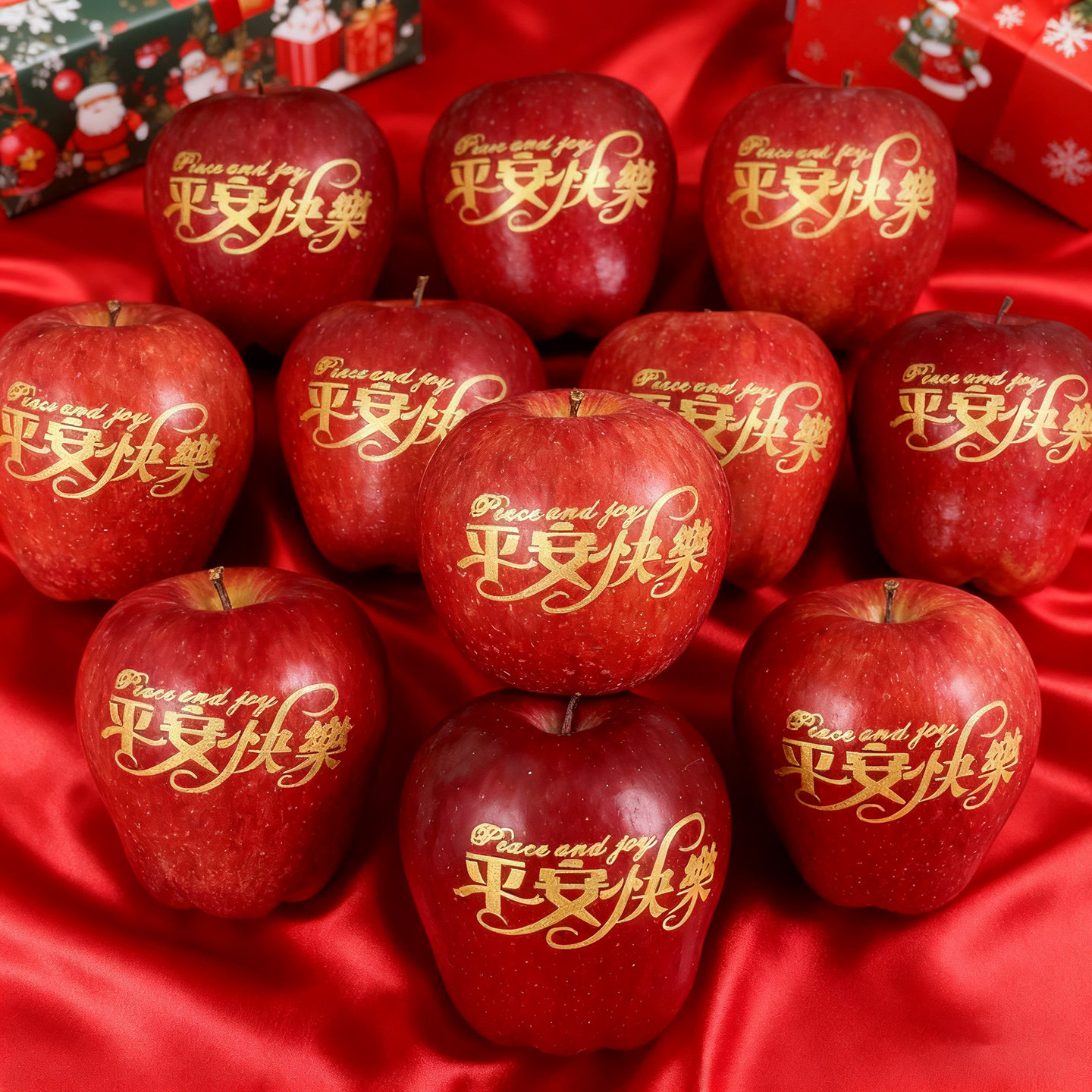 圣诞苹果贴纸圣诞节装饰品平安果平安夜平安喜乐快乐装扮拍照道具,节庆用品/礼品,圣诞装饰品,淘宝优惠券,粉丝福利购,淘宝优惠卷