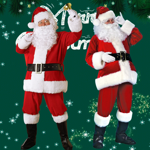 圣诞老人服装cos演出服