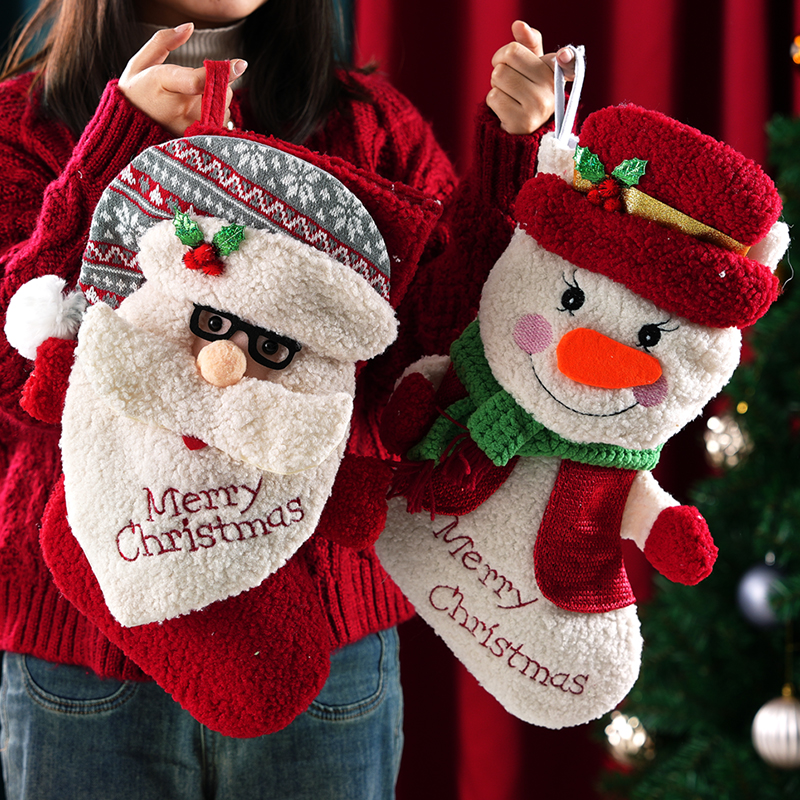 圣诞节袜子礼物袋儿童礼品袋大号