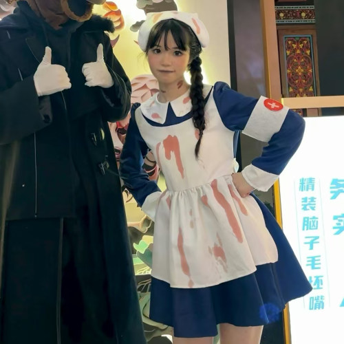 万圣节服装成人护士服cos女仆装化妆舞会装扮衣服创意服饰女新款