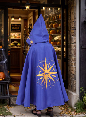 万圣节儿童服装男童衣服装扮cosplay披风斗篷幼儿园服饰魔法师