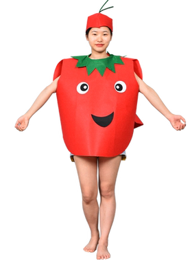 无纺布水果服装成人表演服蔬菜