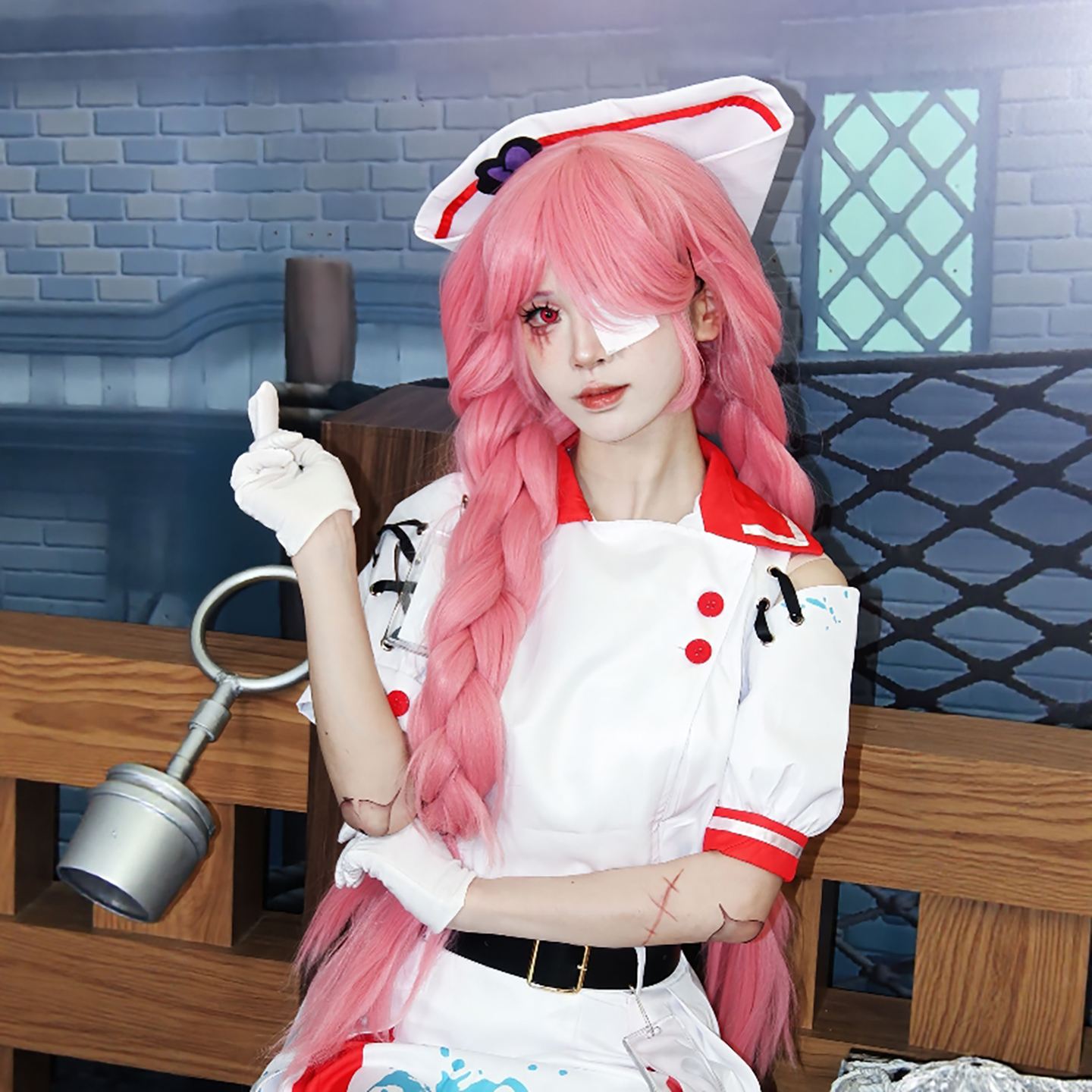 逃出惊魂夜cos服海瑟蛋仔派对万圣节服装护士服衣服成人女装服饰