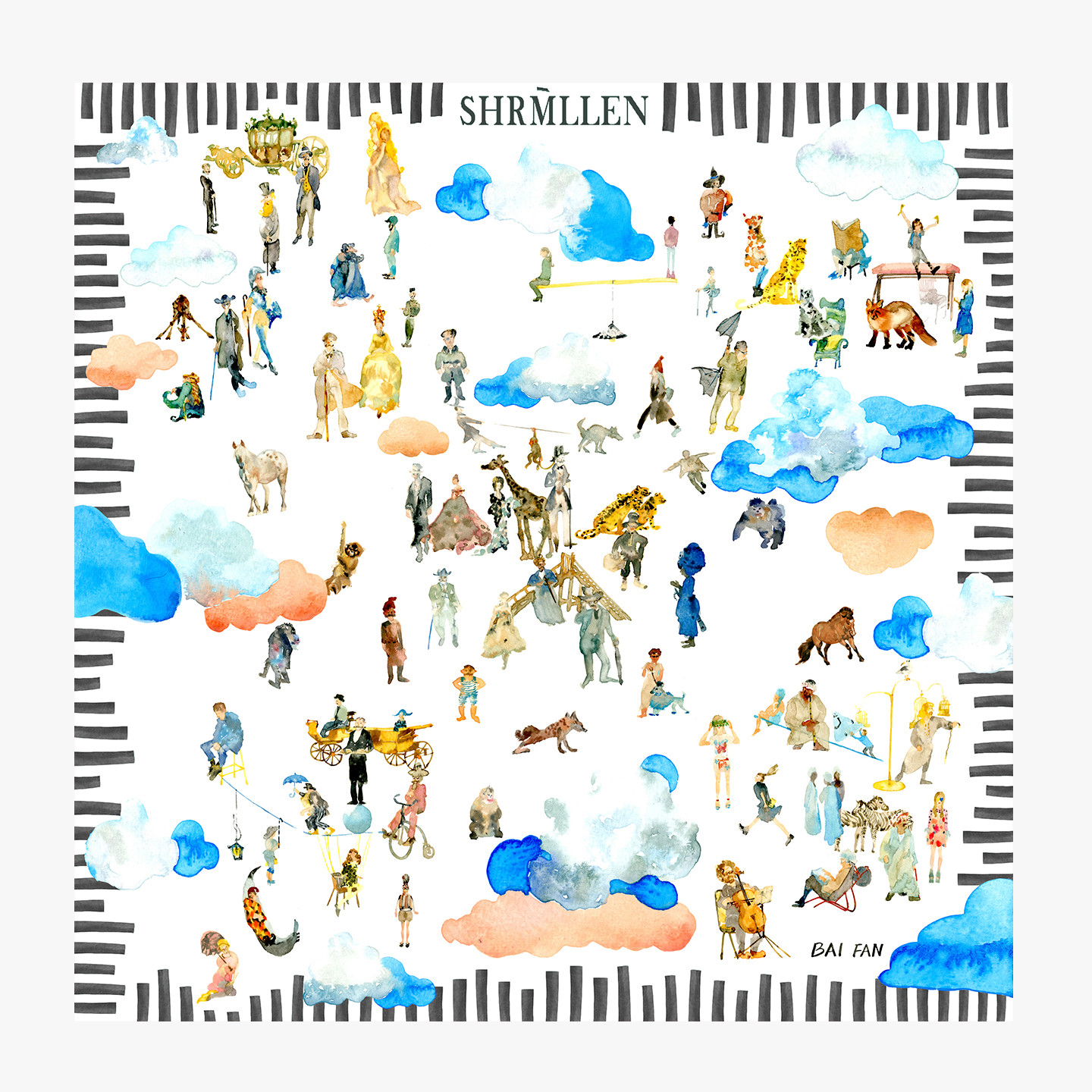 奢茉荔高端原创设计丝巾桑蚕丝真丝斜纹绸大方巾春秋围巾女士礼品