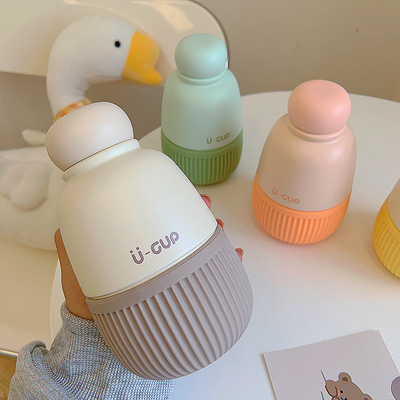 马卡龙色迷你保温杯小清新口袋杯