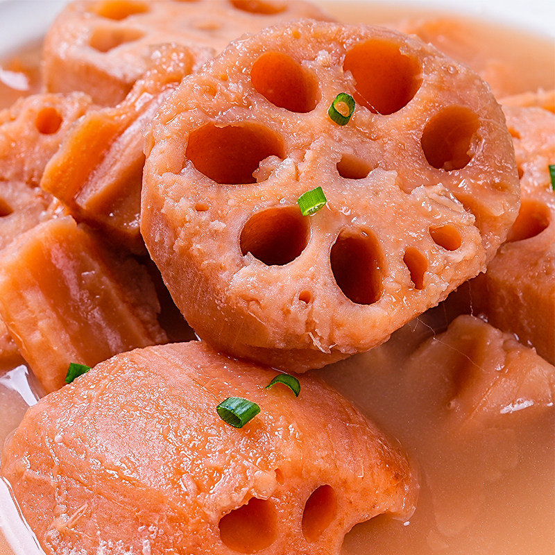 湖北藕汤900g加热即食莲藕筒子骨汤菜酒店餐饮商用半成品方便食材