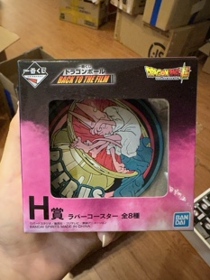 THE 比鲁斯 龙珠超 塑胶杯垫 H赏 FILM BACK 一番赏 万代 正版